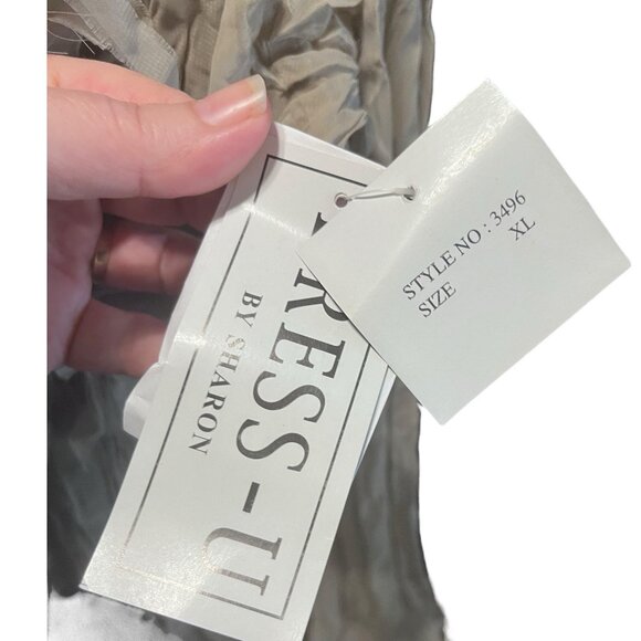 Dress U By Sharon Ruffled Button Top Shirt New Color: Sand Size: XL - Picture 6 of 11